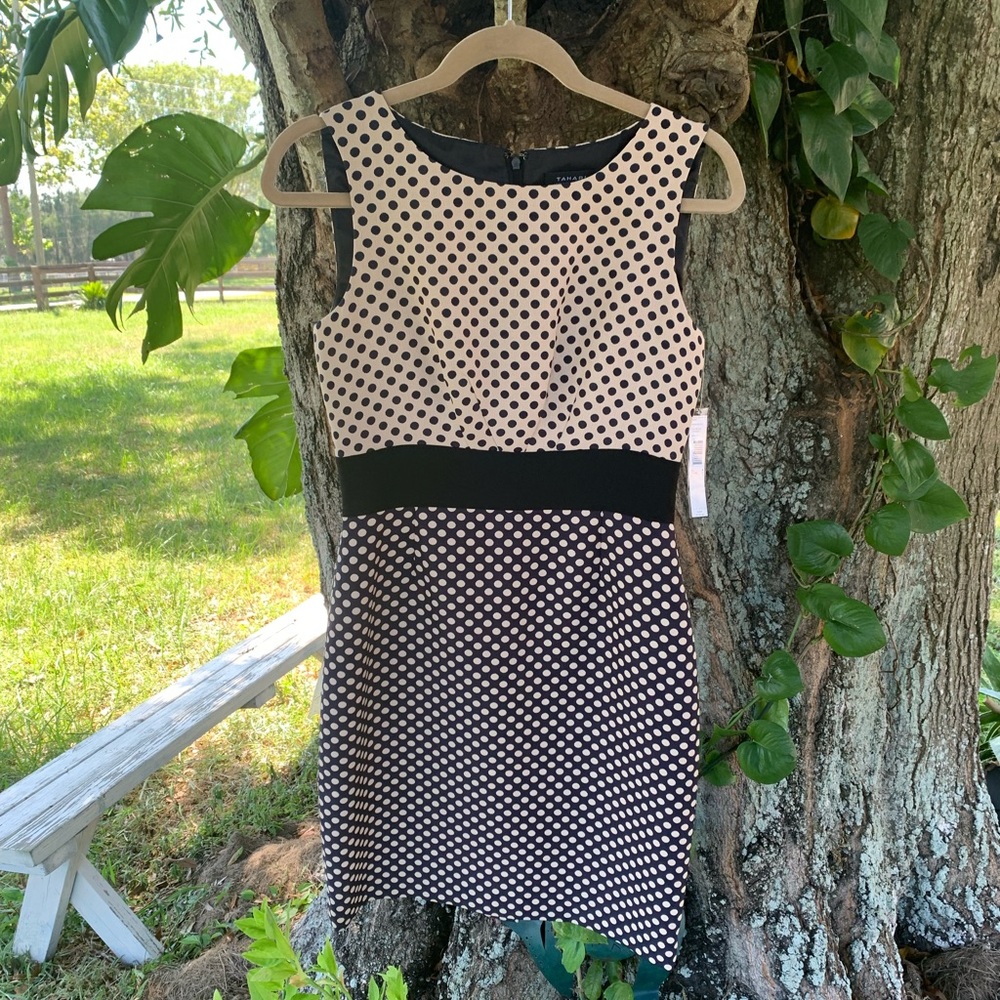 Tahari Black Kahki Dress